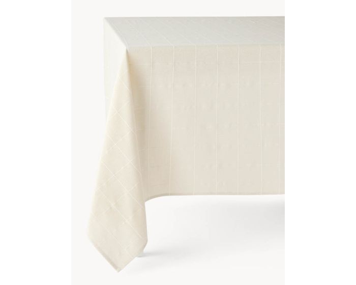 Elegantni Pamučni Stolnjak Od Lurexa Sa Glitter Završnicom 140X140Cm