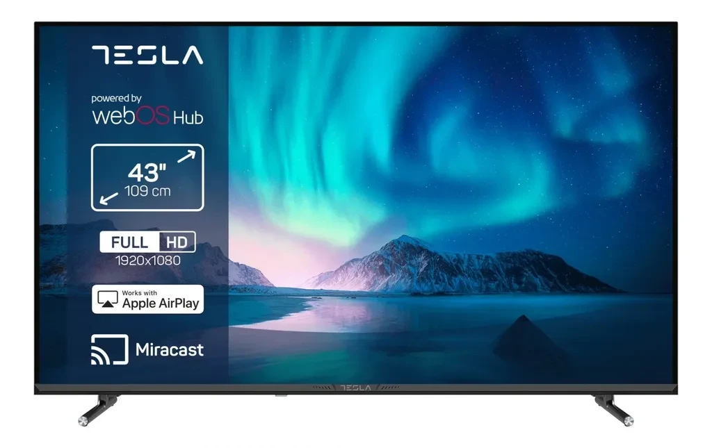 Tesla 43E645BFW LED TV 43  full HD, WebOS smart, ThinQ AI, AirPlay, Miracast, DVB-T2/C/S2