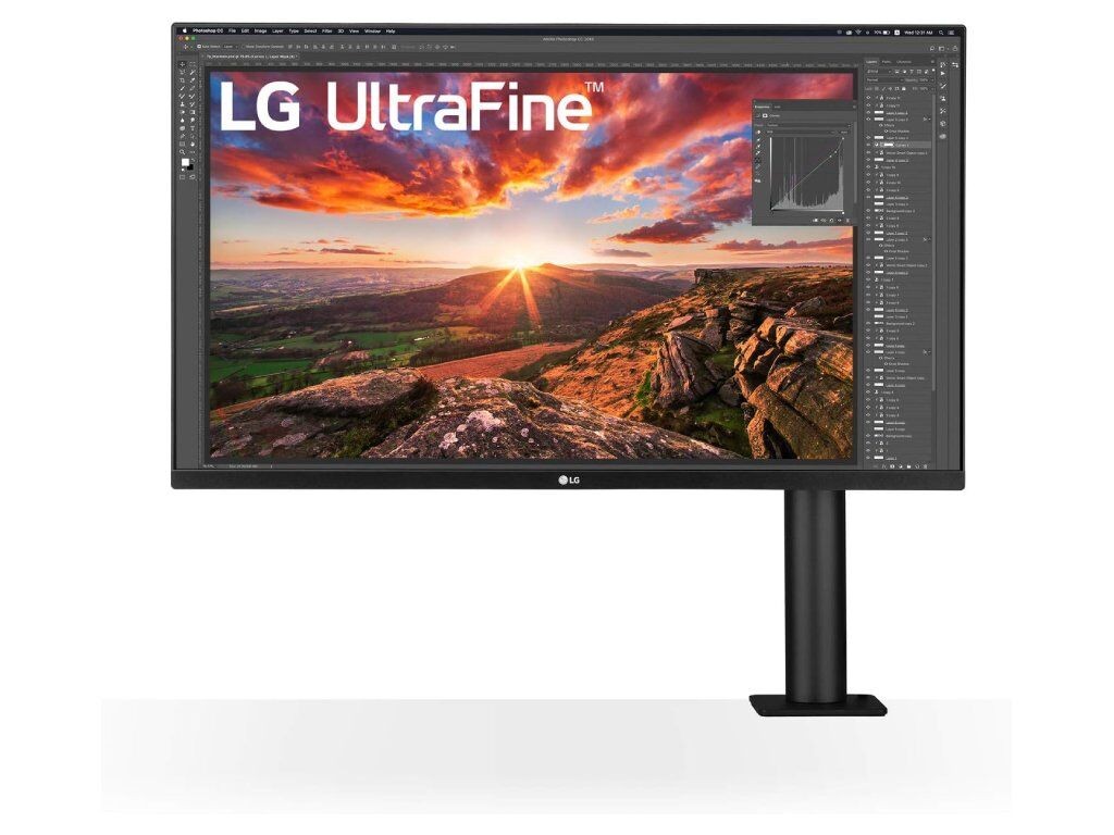 LG IPS Monitor 32UN880K-B 32  with ERGO Stand, 4K 3840 x 2160, 1000:1, 5 ms, HDMI*2/DP/USB*2, USB-C