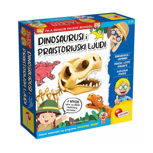 Lisciani Mali Genije Sr Edukativni Set Dinosaurusi I Praistorijski Ljudi  Rs100507