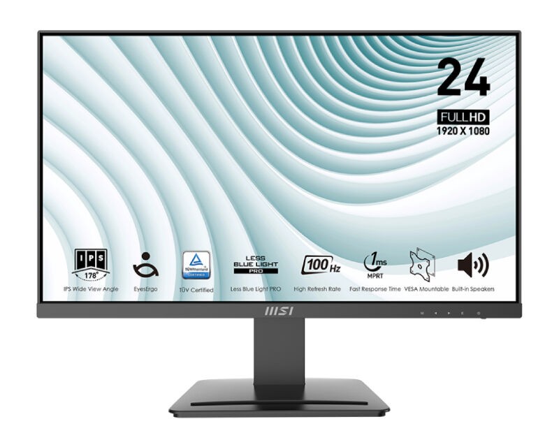 MSI 23.8 inča  PRO MP243X FHD 1920x1080 IPS 100Hz business monitor