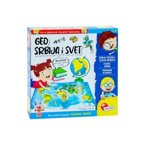 Lisciani Mali Genije Sr Edukativni Set Zanimljiva Geografija Rs100545