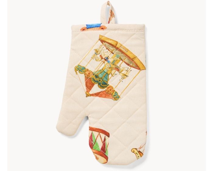 Pamučna Kuhinjska Rukavica Sa Novogodišnjim Printom 17X27Cm