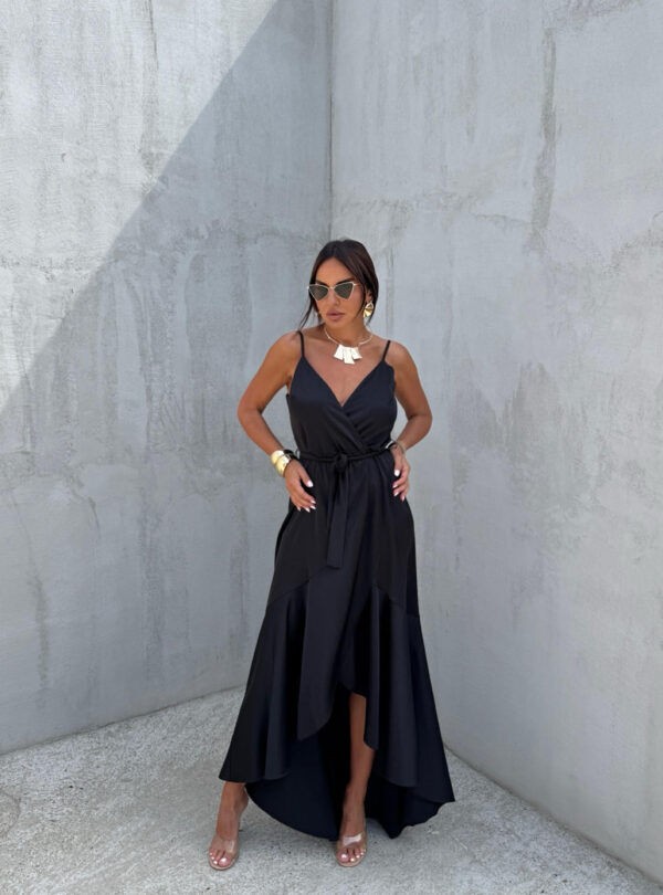 Blondy Belinda Black Duga Elegantna Haljina