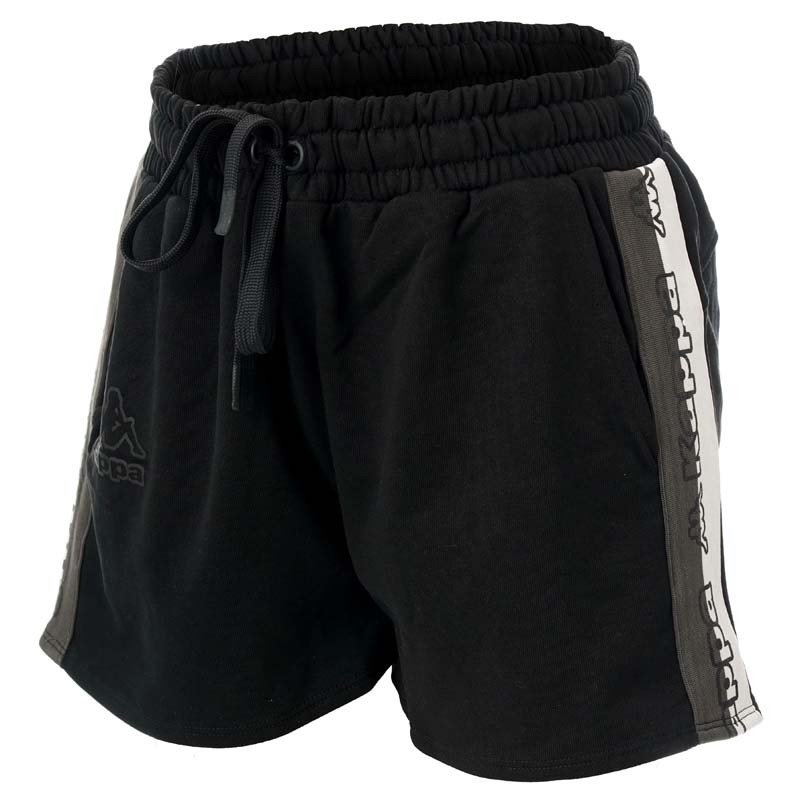 Kappa ženske kratke hlače LOGO GRAGRIA, crne