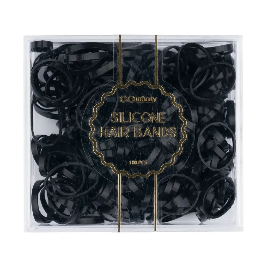 Infinity Silikonske Gumice Za Kosu - Crne