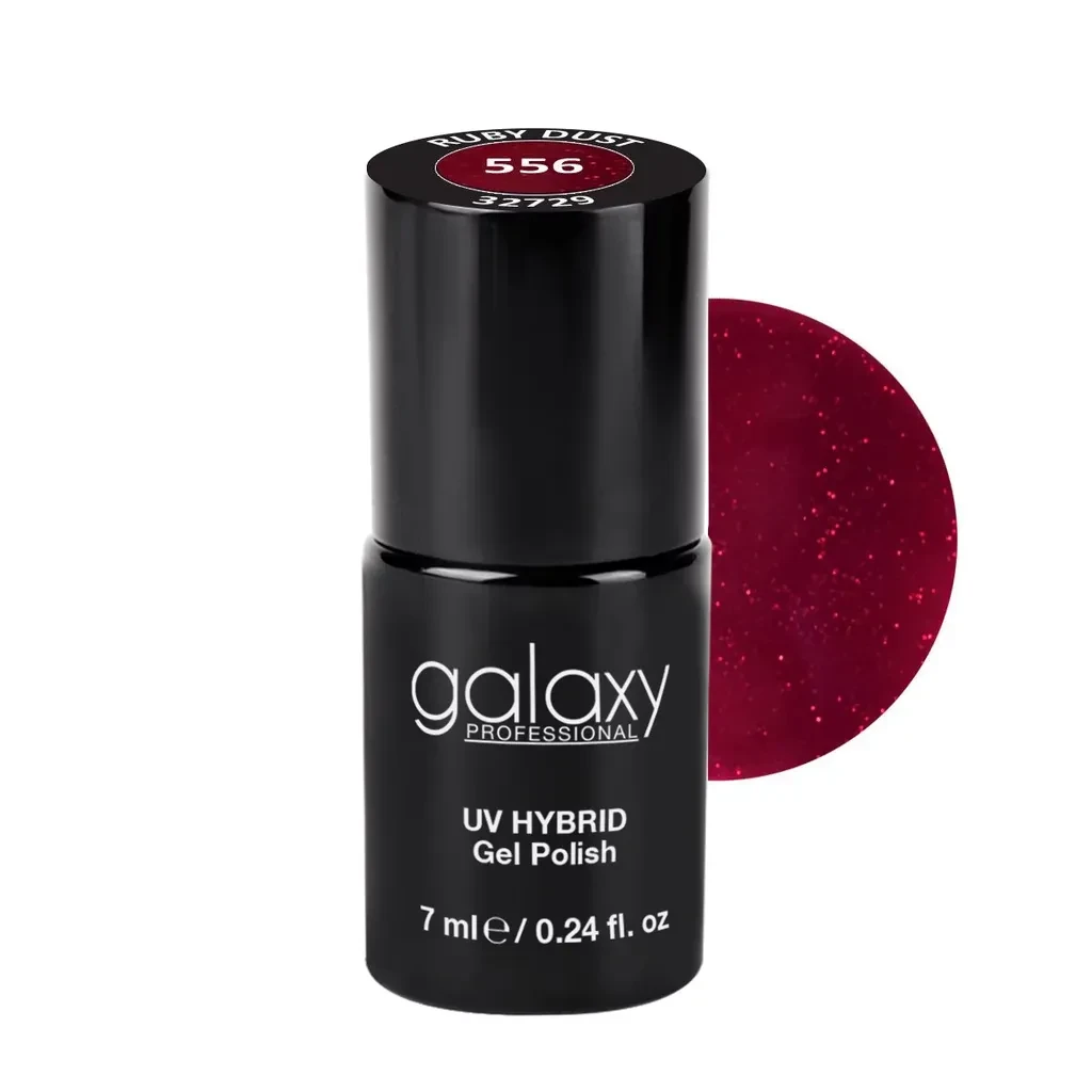 Galaxy Professional Trajni Lak Za Nokte Uv/Led Hybrid 7Ml - Ruby Dust S556