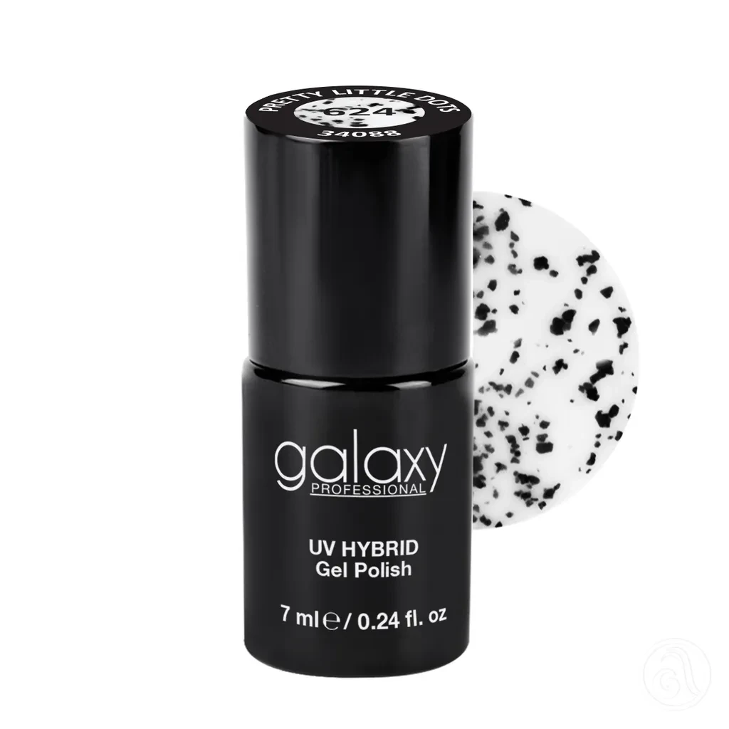 Galaxy Professional Trajni Lak Za Nokte Uv/Led Hybrid 7Ml - Pretty Little Dots S624