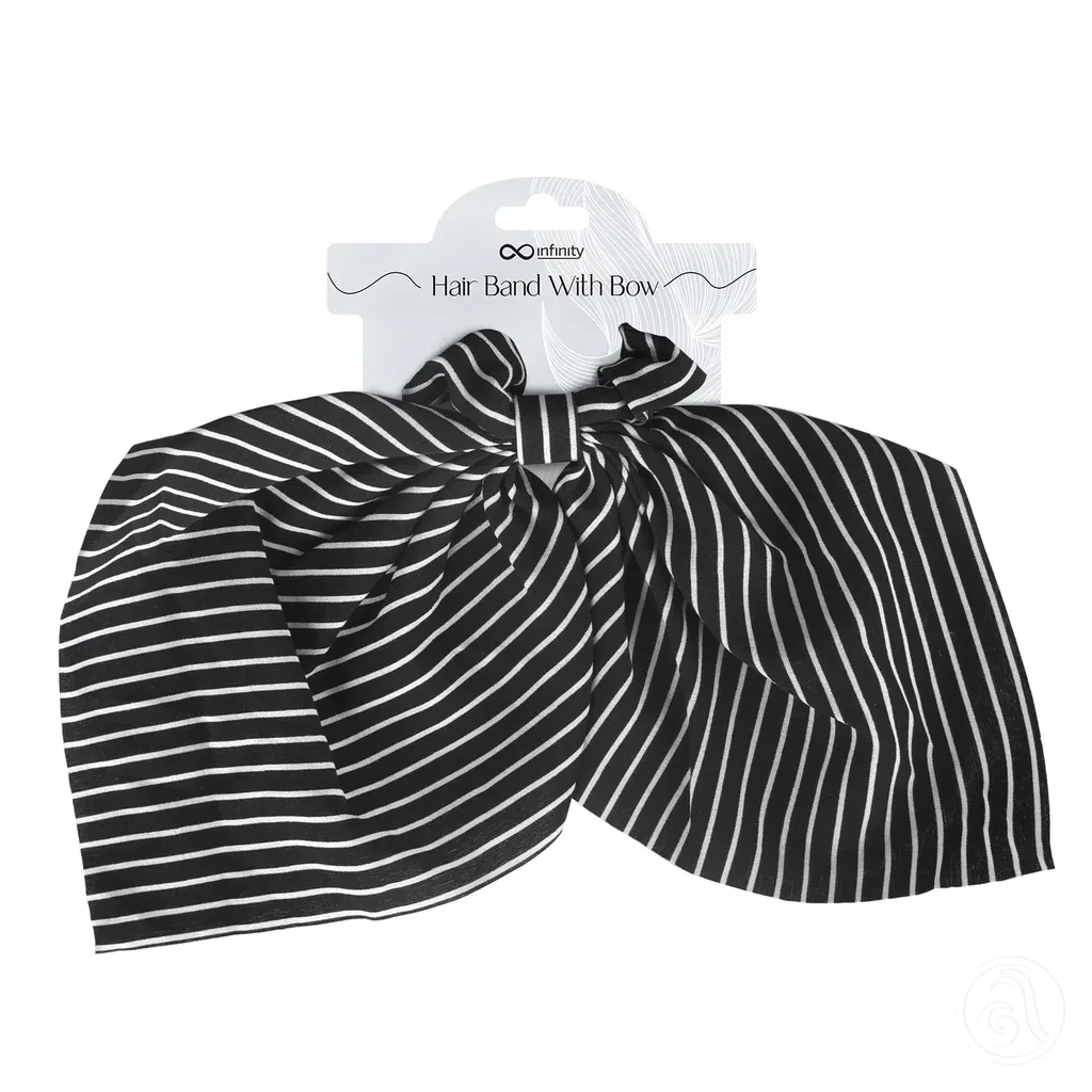 Infinity Gumica Za Kosu Sa Mašnicom - Crna