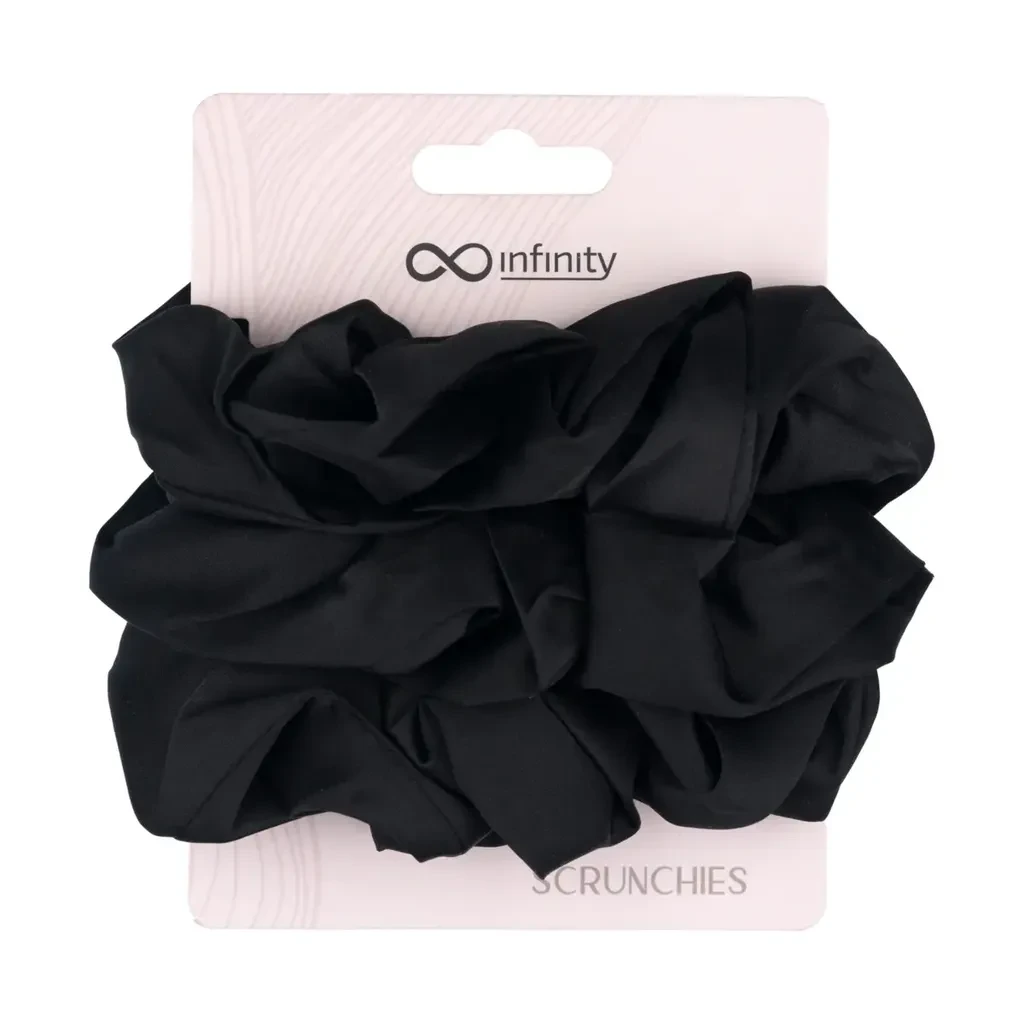 Infinity Satke Gumice Za Kosu 3/1 - Scrunchies - Crne