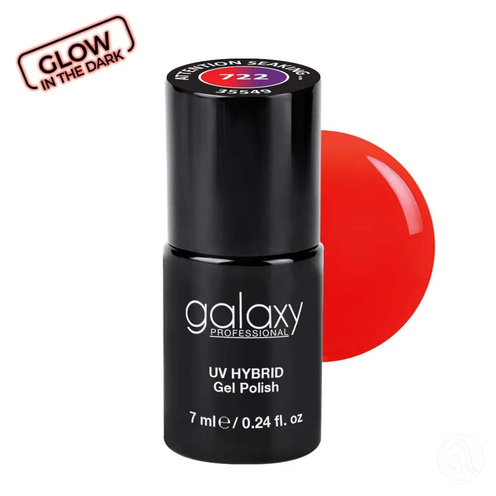 Galaxy Professional Trajni Lak Za Nokte Uv/Led Hybrid 7Ml - Attention Seaking S722