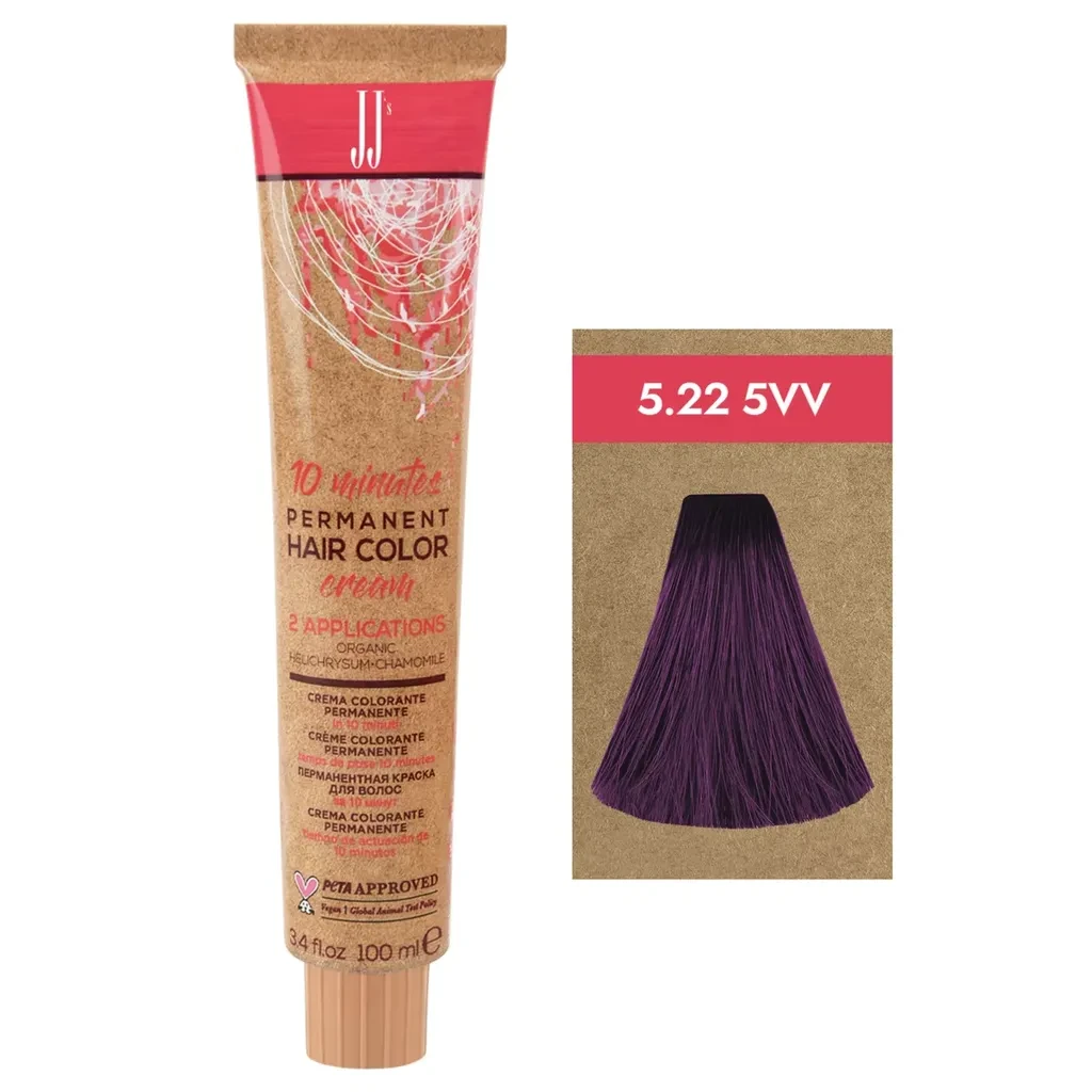 Jj Farba Za Kosu "S 10 Minutes 100Ml - Intenzivna Violet Svetlobraon 5.22-5Vv