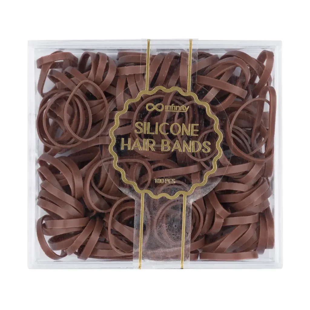 Infinity Silikonske Gumice Za Kosu - Braon