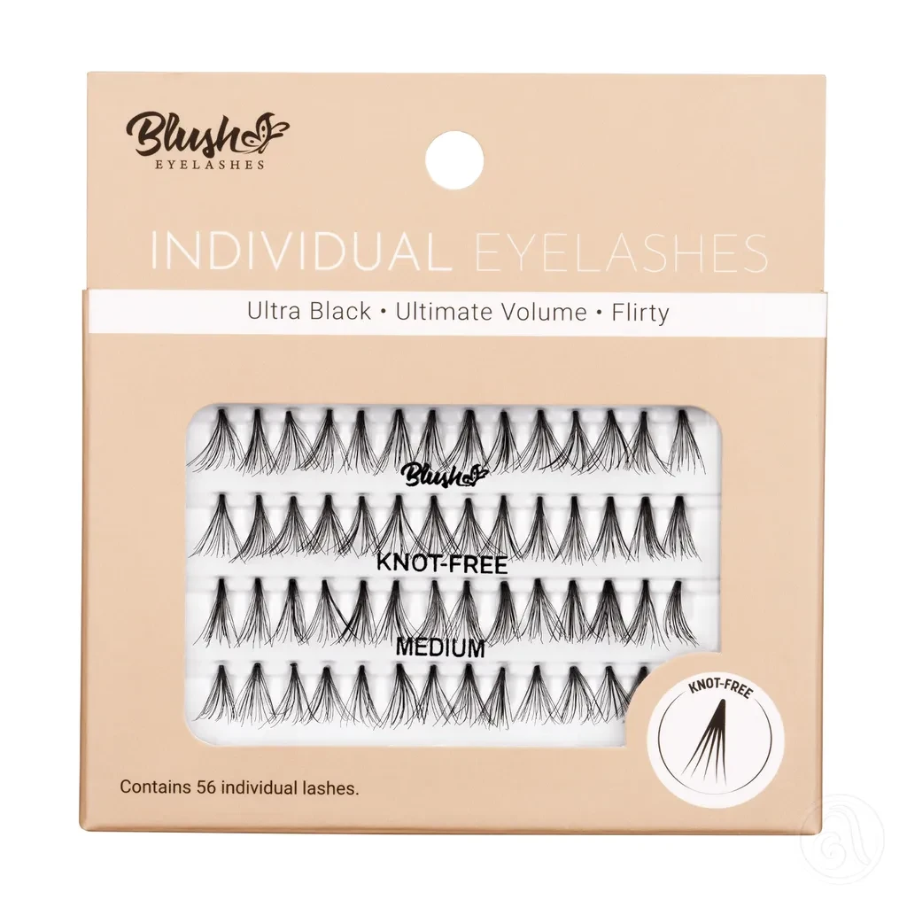 Blush Individualne Trepavice Bez Čvorića - Ultra Black 554