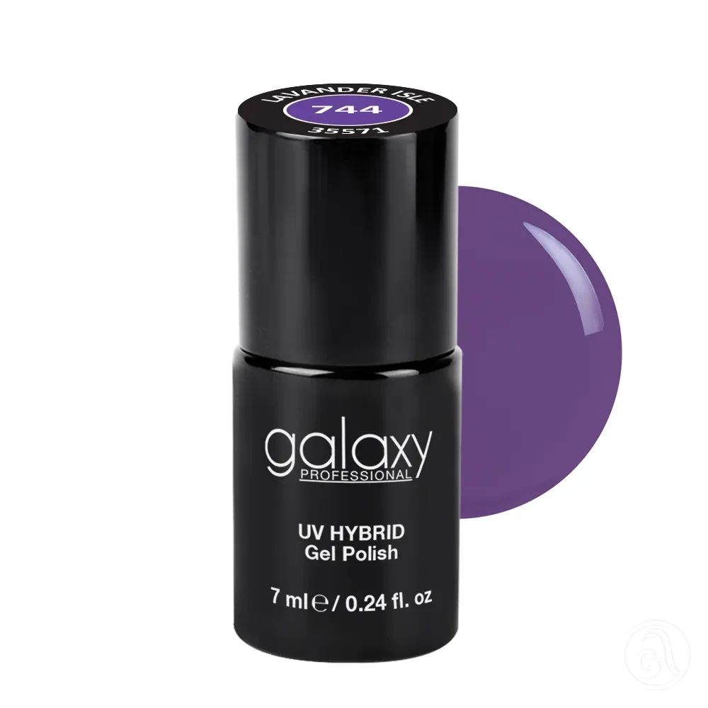 Galaxy Professional Trajni Lak Za Nokte Uv/Led Hybrid 7Ml - Lavender Isle S744
