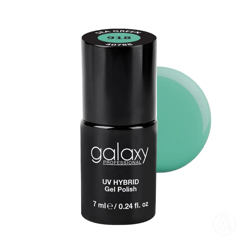 Galaxy Professional Trajni Lak Za Nokte Uv/Led Hybrid 7Ml - Sea Green S918