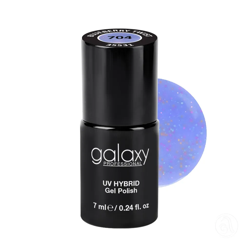 Galaxy Professional Trajni Lak Za Nokte Uv/Led Hybrid 7Ml - Blueberry Twist S704