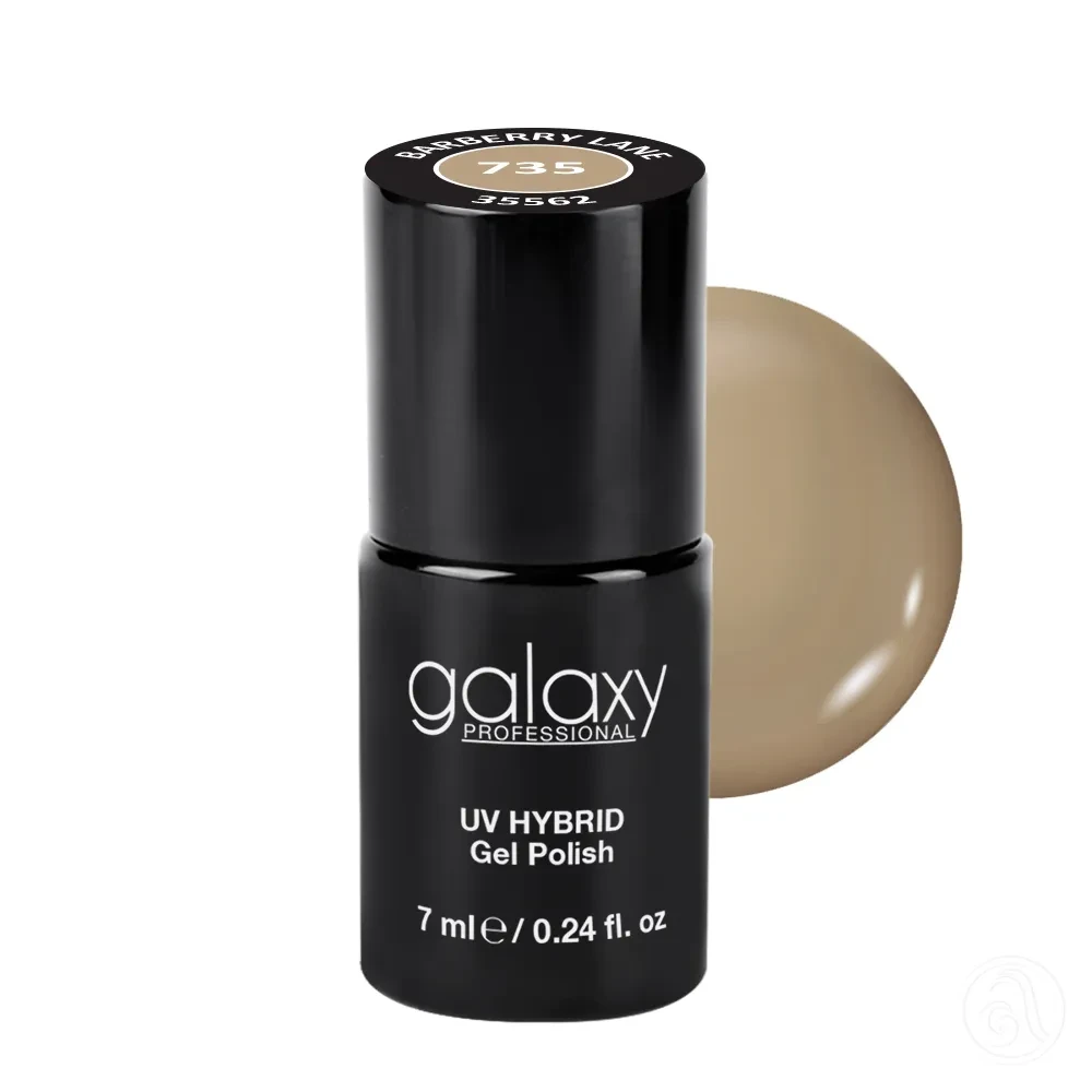 Galaxy Professional Trajni Lak Za Nokte Uv/Led Hybrid 7Ml - Barberry Lane S735