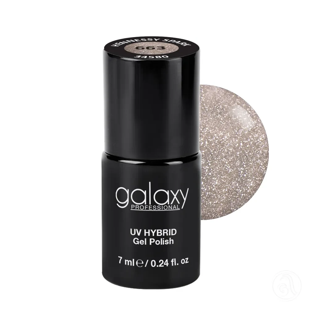 Galaxy Professional Trajni Lak Za Nokte Uv/Led Hybrid 7Ml - Hennessy Spark S663