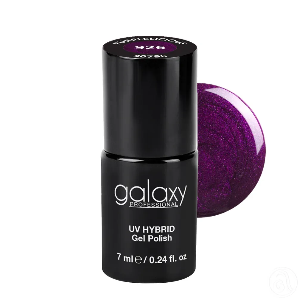 Galaxy Professional Trajni Lak Za Nokte Uv/Led Hybrid 7Ml - Purplelicious S926