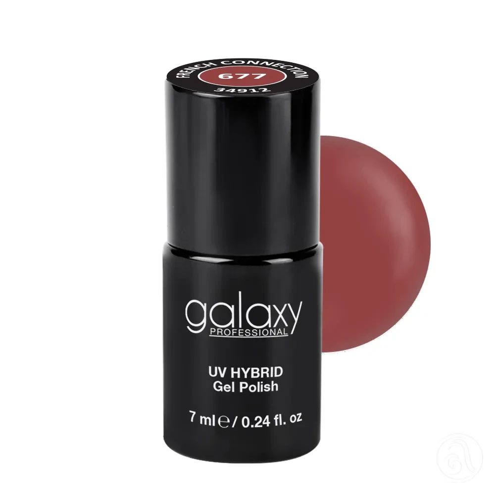 Galaxy Professional Trajni Lak Za Nokte Uv/Led Hybrid 7Ml - French Connection S677