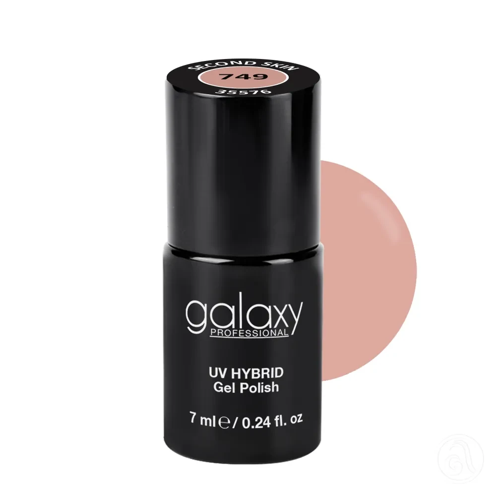 Galaxy Professional Trajni Lak Za Nokte Uv/Led Hybrid 7Ml - Second Skin S749