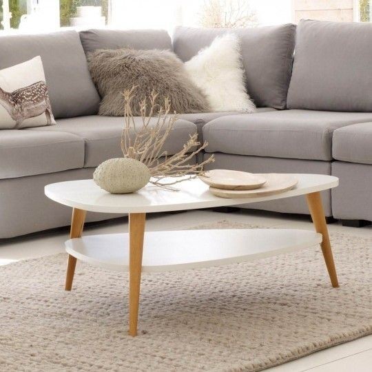 ModernHome Klub stolić s policom, bijela