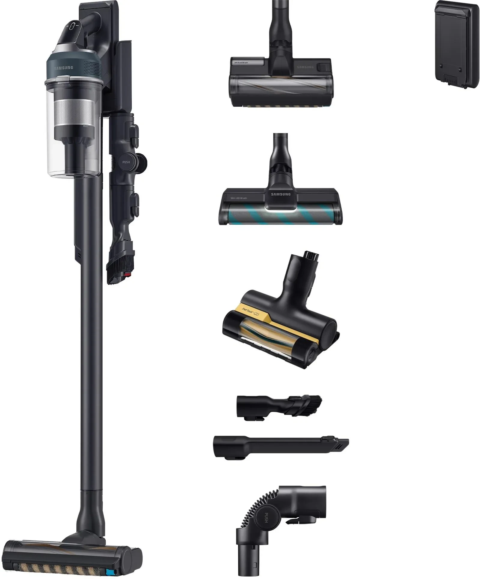 Samsung Vs20C8524Tb/Ge Usisivač Jet 85 Complete, Hexa Jet Motor, 210W,Autonomija Do 1H,25.2V, Crna