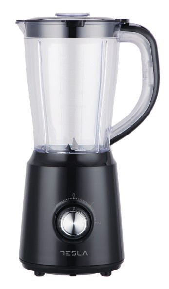 Tesla Bl202B Blender 500W, Plastična Posuda 1.5L, 2 Nivoa Brzine, Crna
