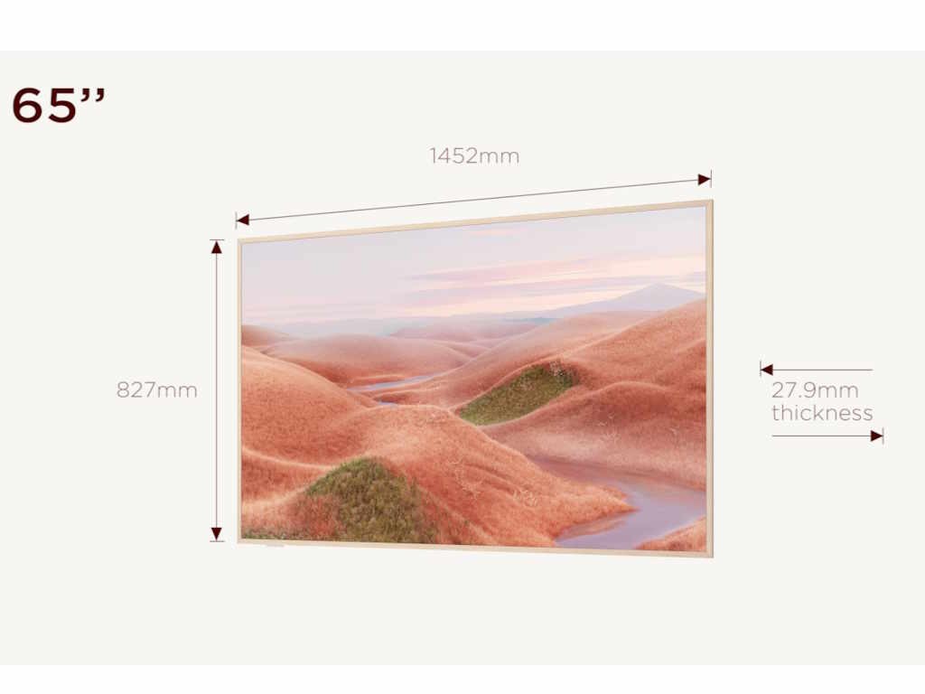 Tcl 65A300W Nxtframe Qled Tv 65 , Google Tv Smart, Panel Refresh 120 Hz, Aipq Processor, Bijela