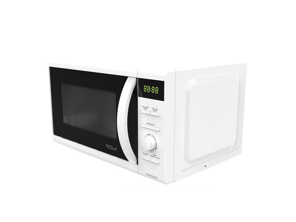 Tesla Mw2060Mw Mikrotalasna Pećnica, 20L, 700W, Grill 1000W, Digit. Kontrola, 5 Nivoa Snage, Bijela
