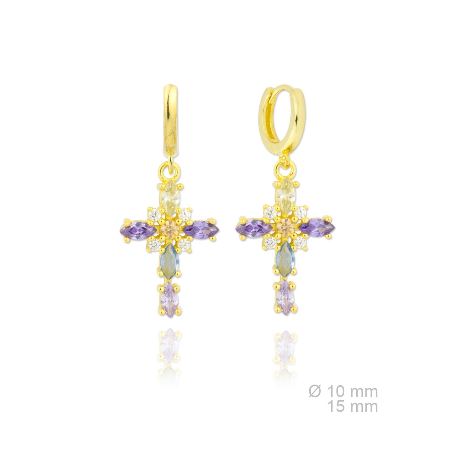 Dameo Minđuše Mosaic w Crystals from Swarovski 152164C