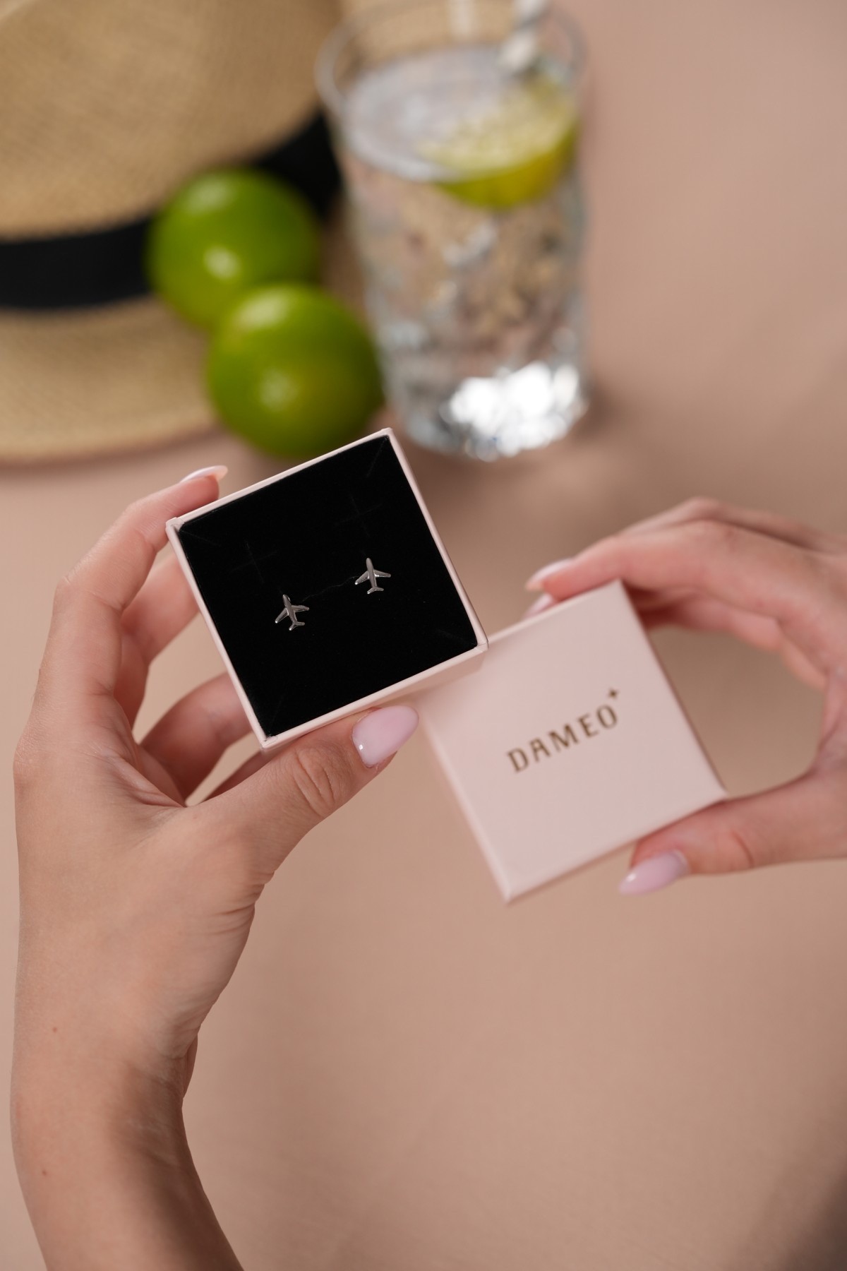 Dameo Minđuše Plane - srebro 925