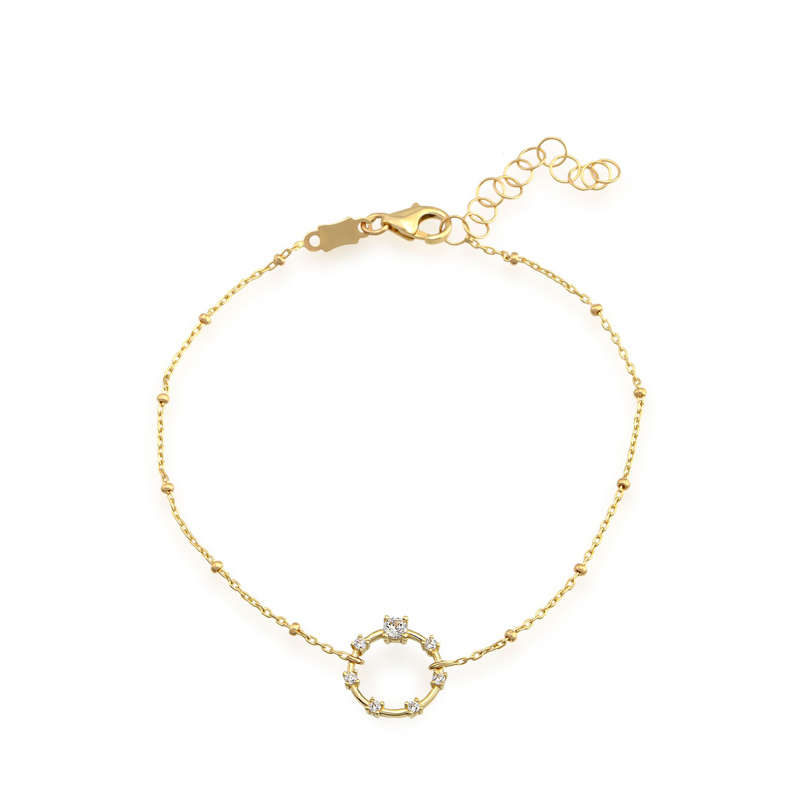 Dameo narukvica Perfection - 14kt žuto zlato i cirkoni