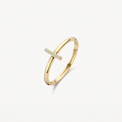 Blush prsten 1252YZI - 52 14kt žuto zlato sa cirkonima