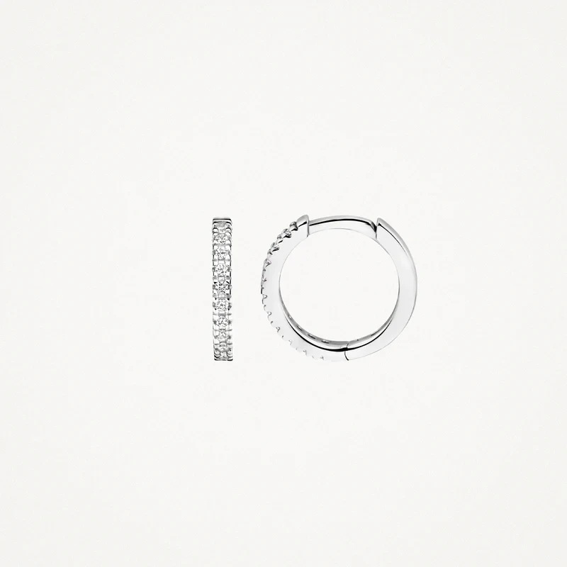 Blush minđuše 7307WZI - 14kt bijelo zlato sa cirkonima