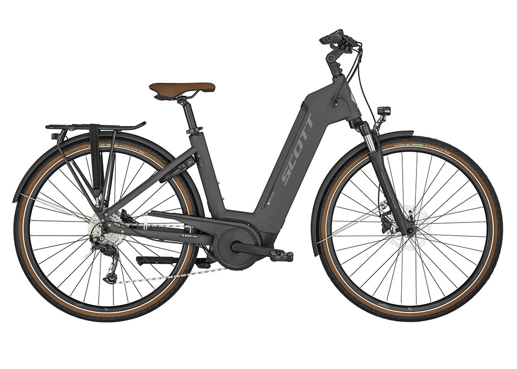 Scott Ženski bicikl Sub Active eRide 20, 28", Sivi