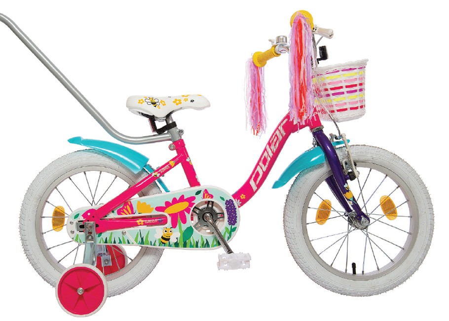 Polar Bicikl za djevojčice Junior, 14", Crveni