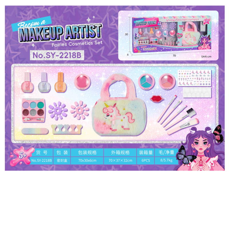 Set Za Uljepsavanje Make Up Artist Sa Torbicom Plisanom Sy 2218B, Roze