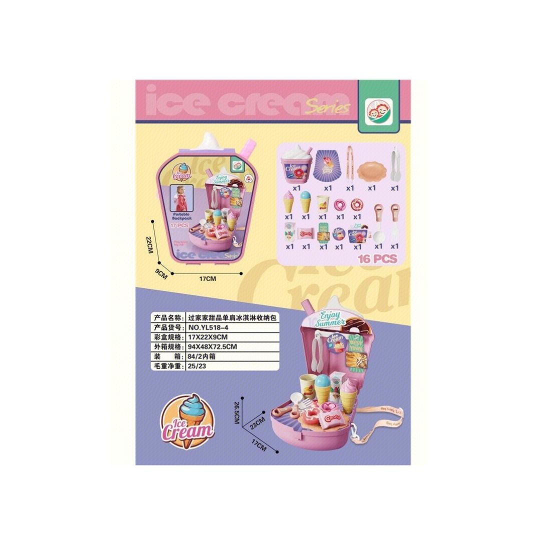 Kuhinjski Set Sladoled Rozi Kw634290