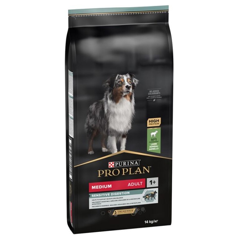 Pro Plan Medium Adult Sensitive Digestion 14kg. - jagnjetina
