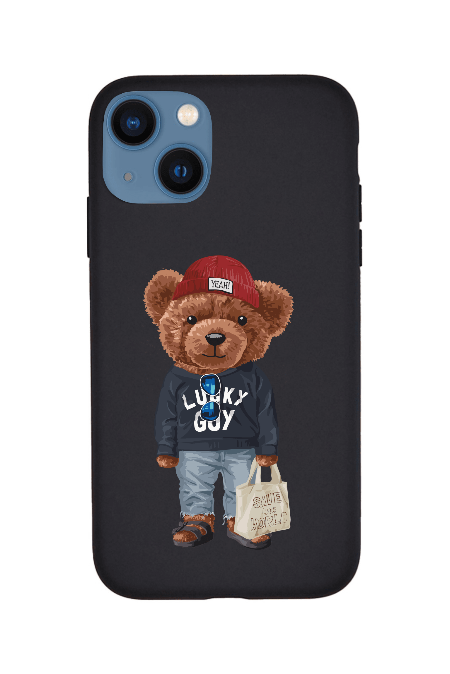 LdrCase Futrola za Iphone 15 Plus Lucky Teddy Bear Black