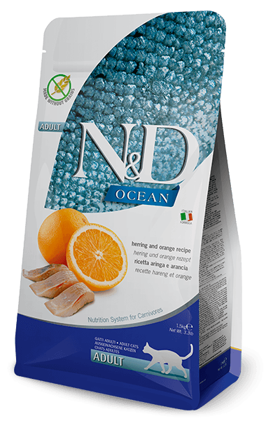 N&D Ocean Adult 10kg. - haringa i pomorandža