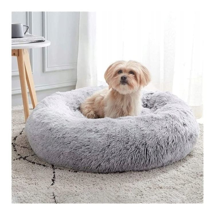 PETSI Plišani krevet za kućne ljubimce 100cm, siva