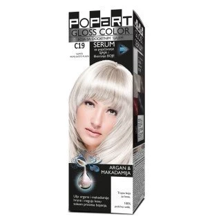 Still boja za kosu C19 Popart Gloss Color, super pepeljasto plava