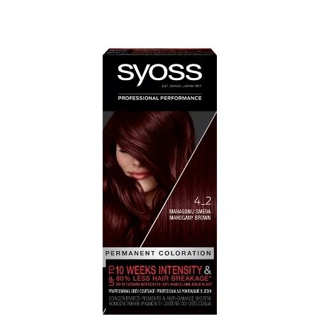 Syoss farba za kosu 4-2 Trajna boja za kosu, mahagoni smeđa