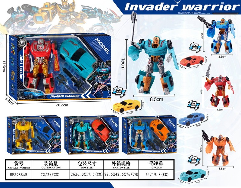 Robot Sa Automobilom Invader Warrior