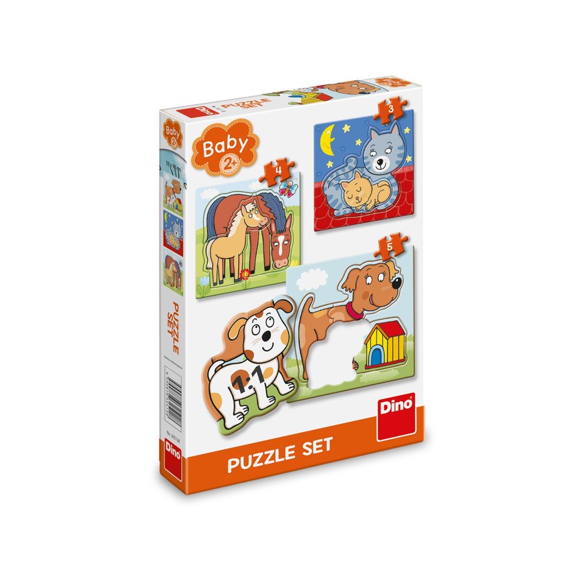 Puzzle Dino Zivotinje Set Za Bebe 3-5 Kom 325128