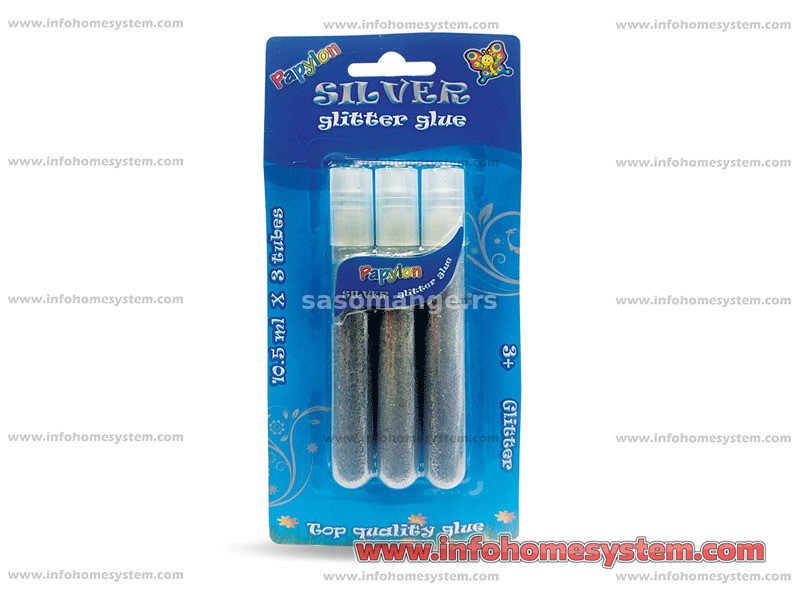 Gliter U Tubama 3/1 Srebrni Papylon 003