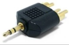 Gembird Adapter 3.5mm na 2 RCA, Crni